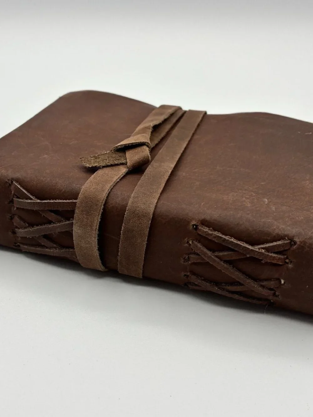 NEW Rustic Leather Bound Wrap Journal Book Handmade Paper Pages Blank